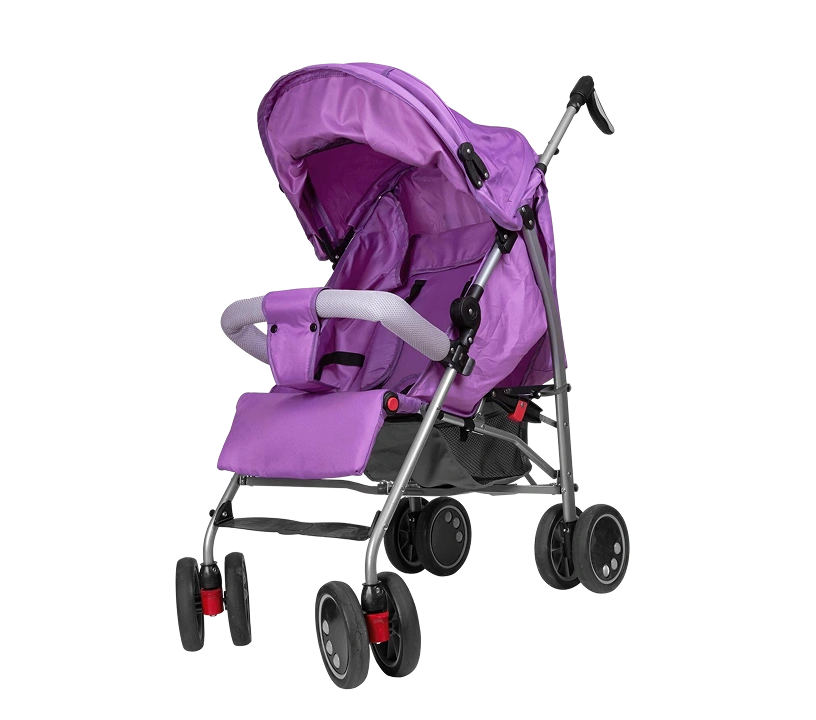 Baby Stroller Compact Fold - Purple Black - Image 1