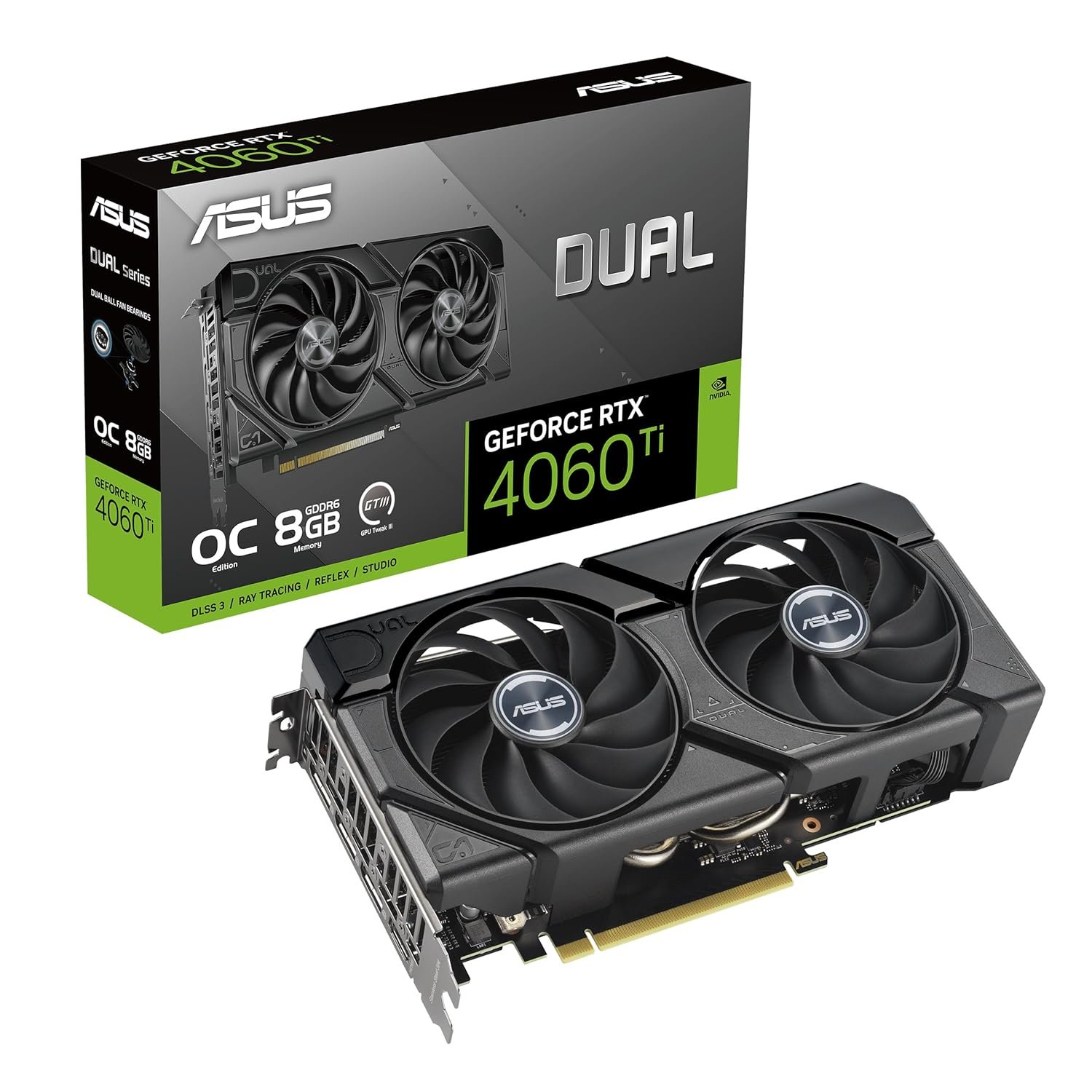 ASUS Dual GeForce RTX 4060 Ti EVO 8GB NVIDIA Graphic Card - Image 1