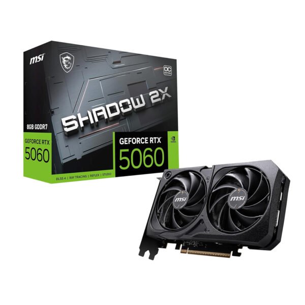 MSI RTX 5060 Shadow 2X OC 8GB GDDR7 Graphics Card