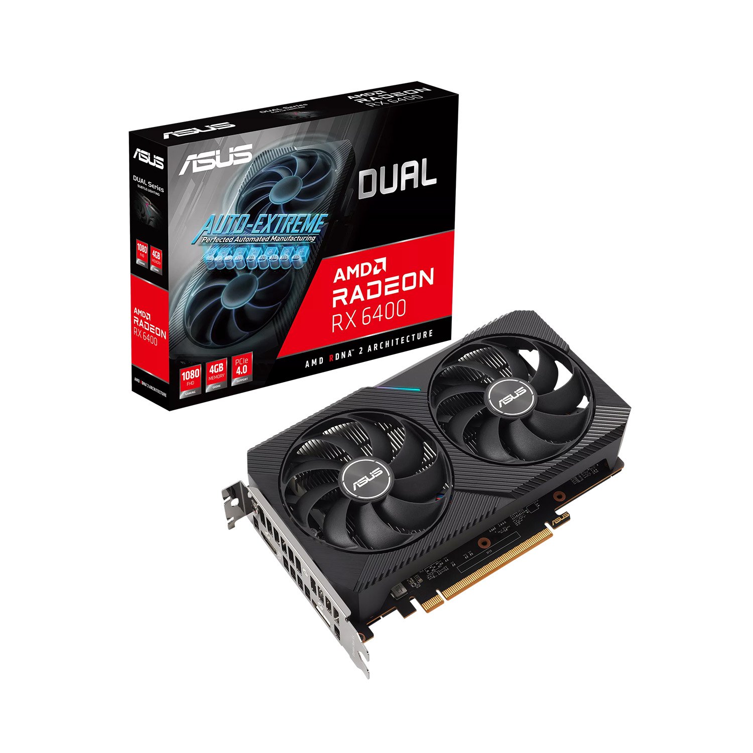 ASUS Dual RX 6400 4GB AMD Graphic Card - Image 1