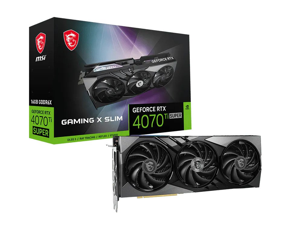 MSI GeForce RTX 4070 Ti Super Gaming X Slim 16GB Nvidia Graphic Card - Image 1
